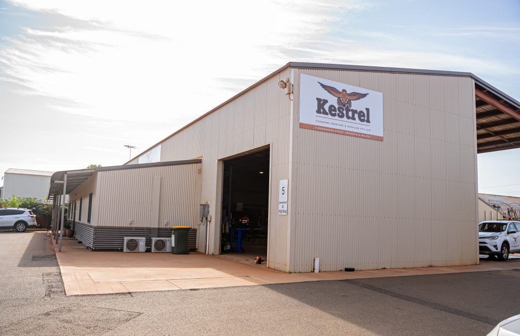 Exterior view of Kestrel Cleaning Services headquarters in Port Hedland